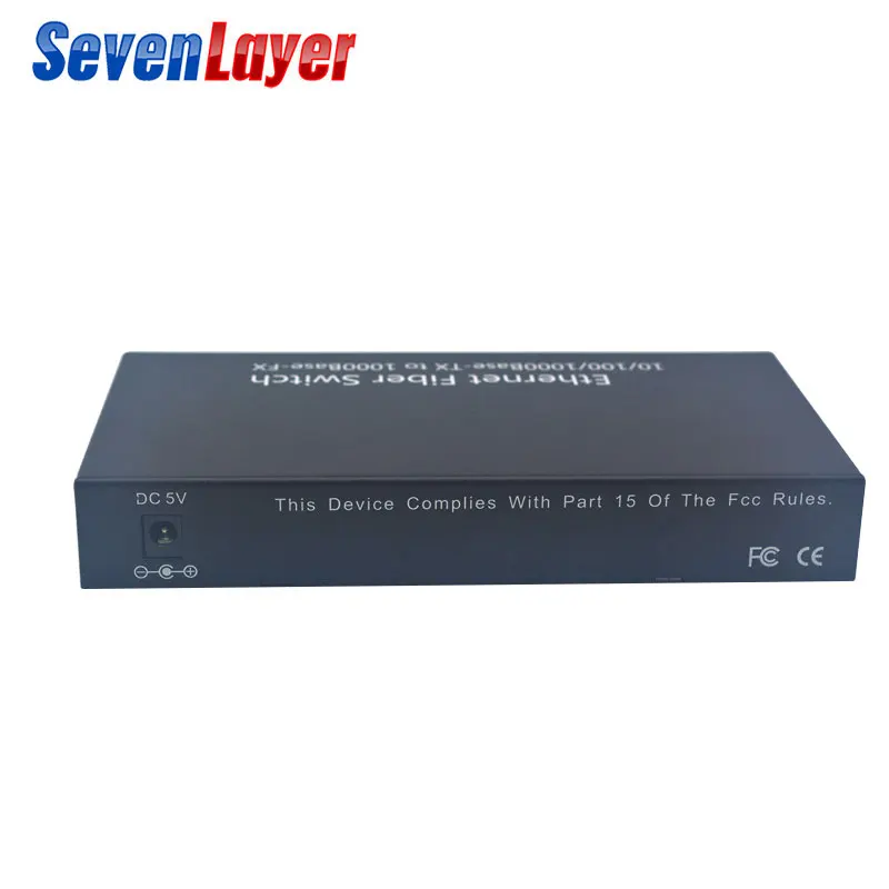 Волоконно оптический коммутатор 4 1 25G SC 2 1000M RJ45 промышленного класса Gigabit Ethernet