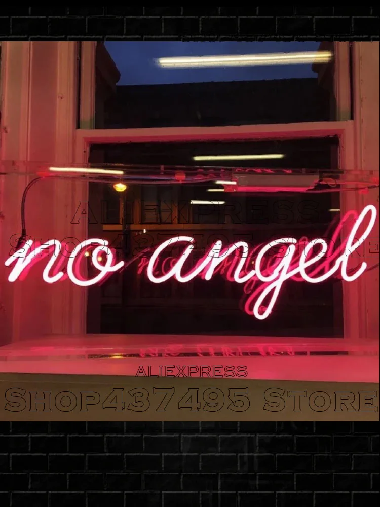 Розовый светильник без Ангела на заказ неоновая вывеска для комнат подарки