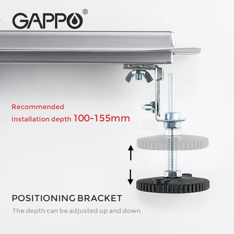 gappo 304 stainless steel drains shower floor drain long linear drainage drain for hotel bathroom kitchen frool g85007 4 free global shipping