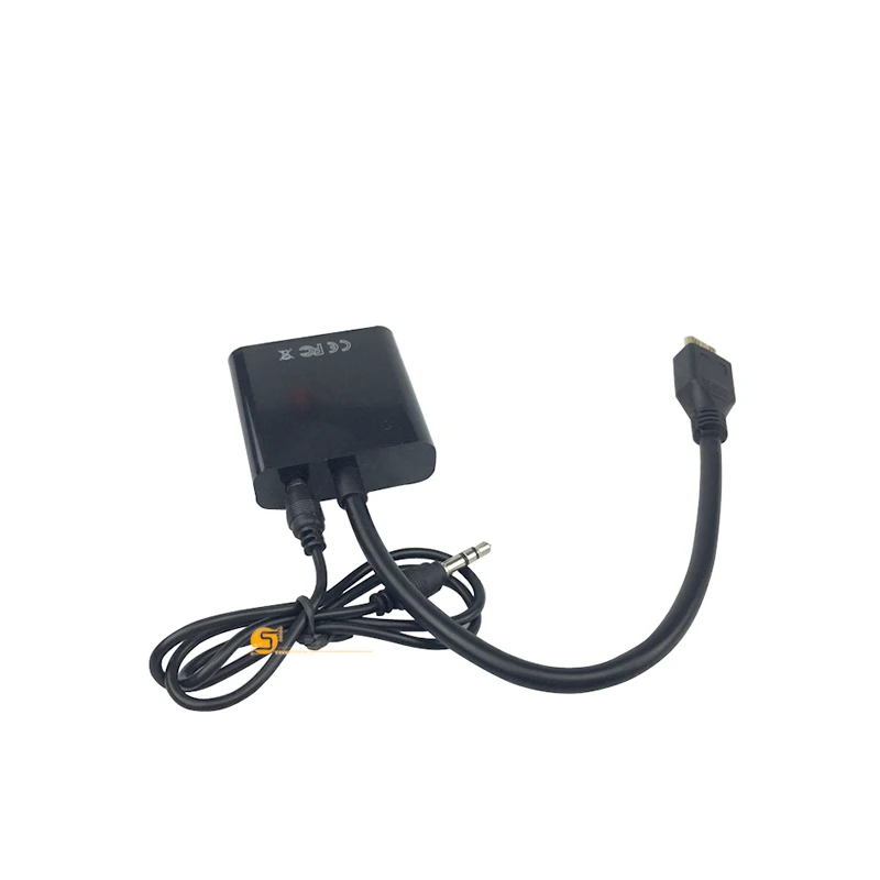 В наличии! Видеоадаптер HDMI VGA штекер гнездо HDTV ЭЛТ монитор тв для XBOX 360 PS3 3 5 мм