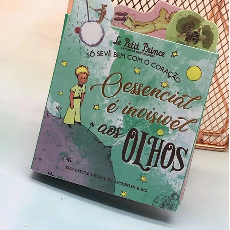 Стильные мини клейкие заметки Little Prince блокнот для записей ежедневного ношения
