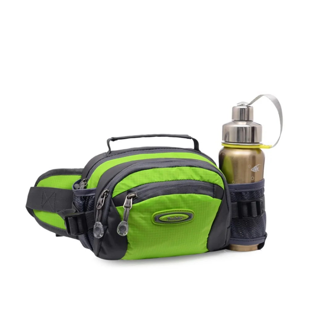 

Traveling Lightweight Fanny Pack Fitness Running Pouch Waterproof Sports Waist Bag Climbing Zipper Hiking Water Bottle Holder