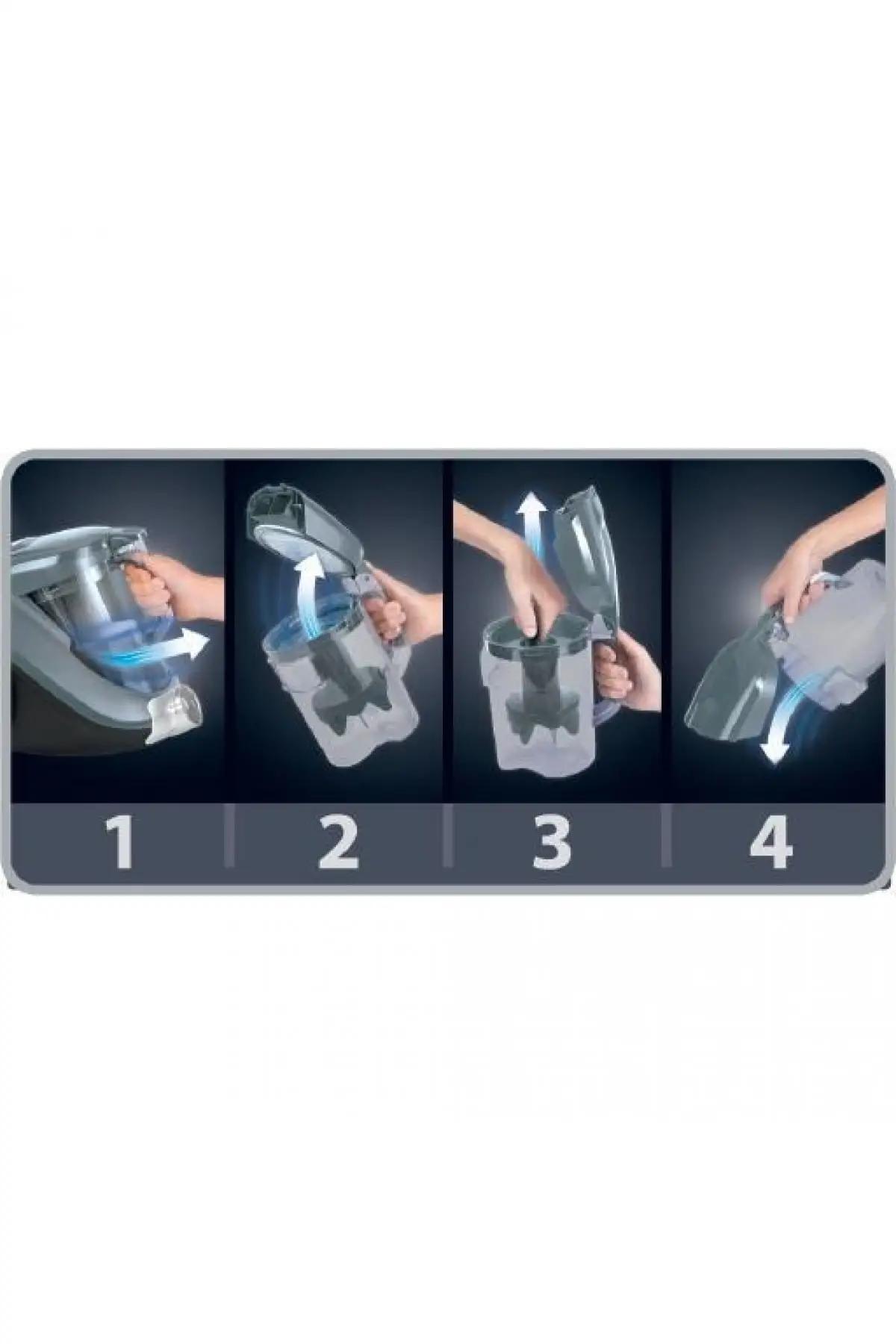 

MHK Parts Rowenta Row Ro 7681ea Silence Force Cyclonic Vacuum Cleaner Hopper Inside with Sponge Hepa Filter