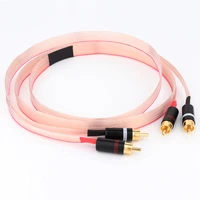 high quality red dawn occ copper signal rca cable with gold plated kimber rca plug interconnect cable