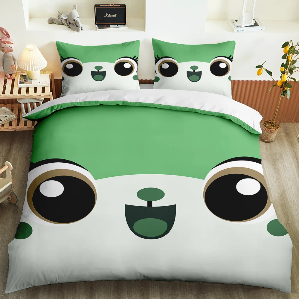 

Simplicity Home Textile Cute Animal Bedding Set Duvet Cover Pillow Case Boy Kids Girl King Queen Twin Size 2/3PCS