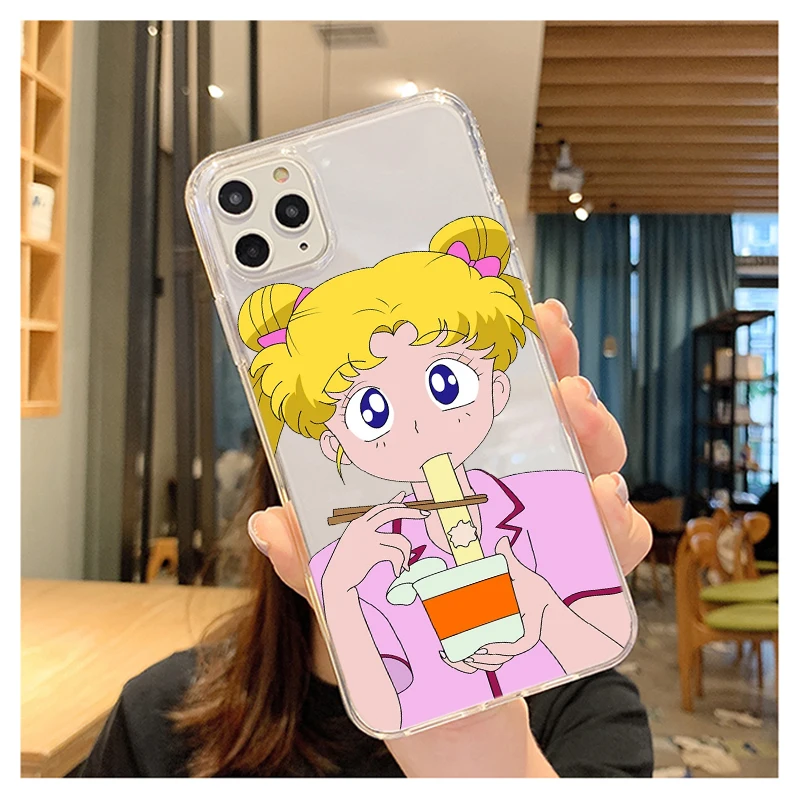 Розовая обувь для косплея Аниме Сейлор Мун платье принцессы Обложка iphone 12 11 Pro Max X