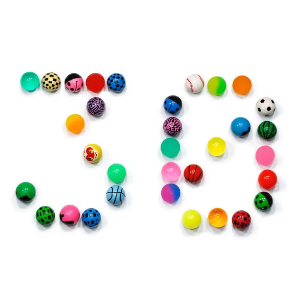 

Bouncy Ball Transparent Rubber Bouncing Ball Anti-stress Educational For Children Toy Games Outdoor U9F1