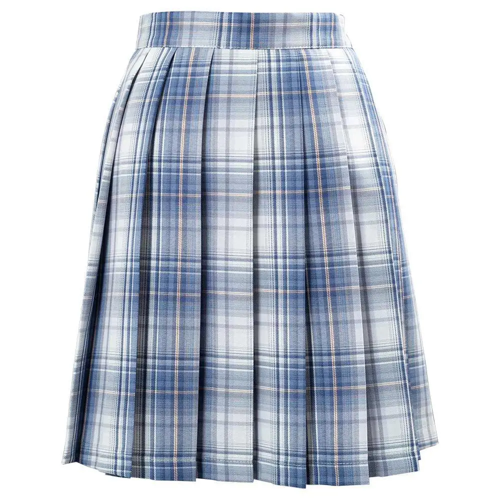 

Japanese School Dresses Plaid Pleated Skirt Student Cosplay Mini Grid Skirt Jk Uniforms Sailor Suit Short Skirts For Girls