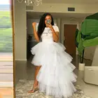 Женская юбка-макси из тюля, белая юбка-макси из тюля для свадьбы, плявечерние, дня рождения, большие размеры