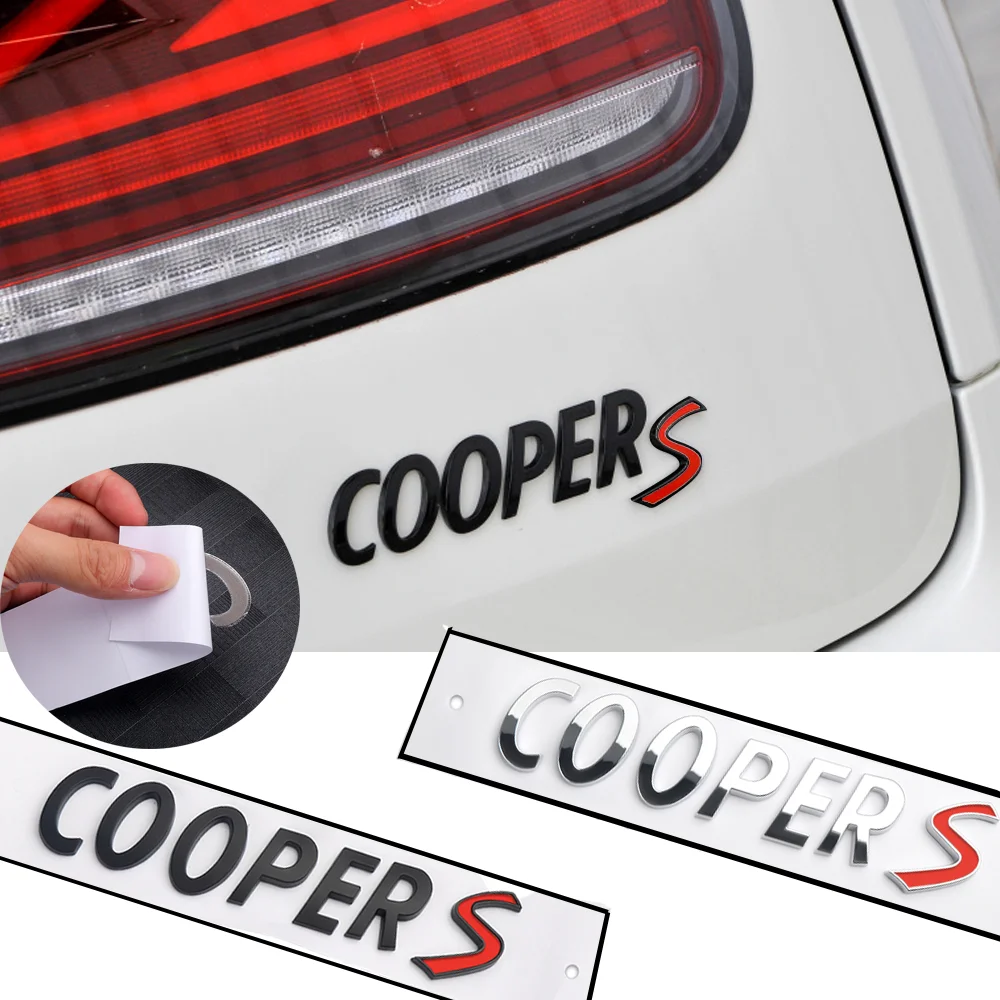 

1PC ABS Car Sticker Mudguard Tail Emblem For cooper s R50 R52 R53 MINI COUNTRYMAN CLUBMAN CABRIO JOHN COOPER WORKS Accessories