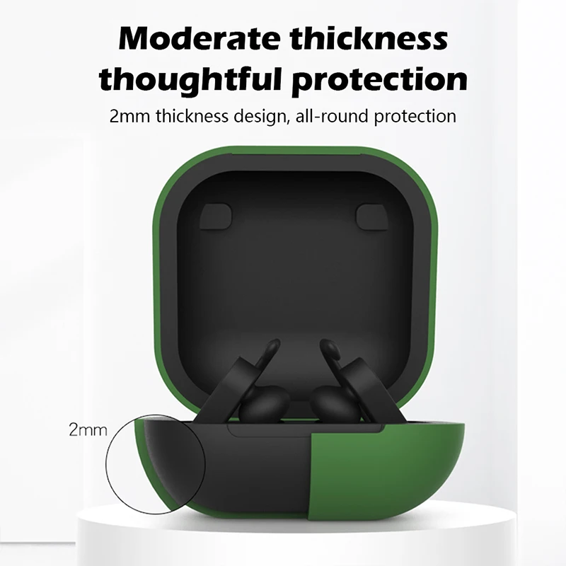 Противоударный силиконовый защитный чехол для наушников мягкий Apple Powerbeats Pro