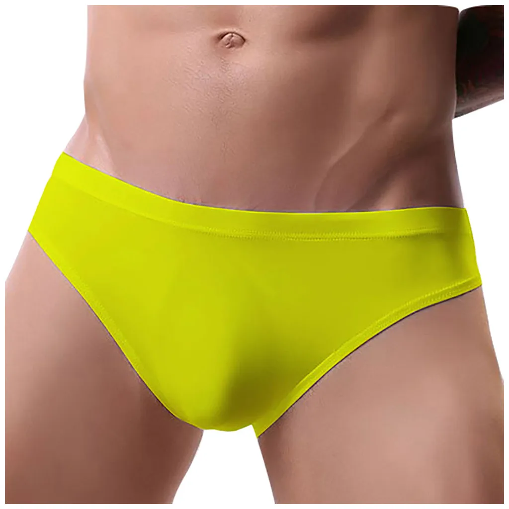 

Men lingerie Sexy Underwear Shorts Solid Underpants Pouch Soft Cotton Briefs Panties sissy U*