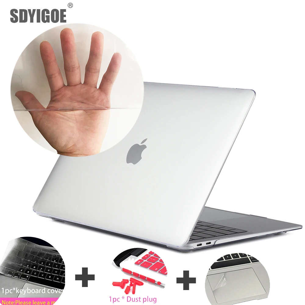 Аксессуары для macbook чехол ноутбука прозрачные чехлы Macbook air13 15 16pro A1708 A2179 A2159 A2337