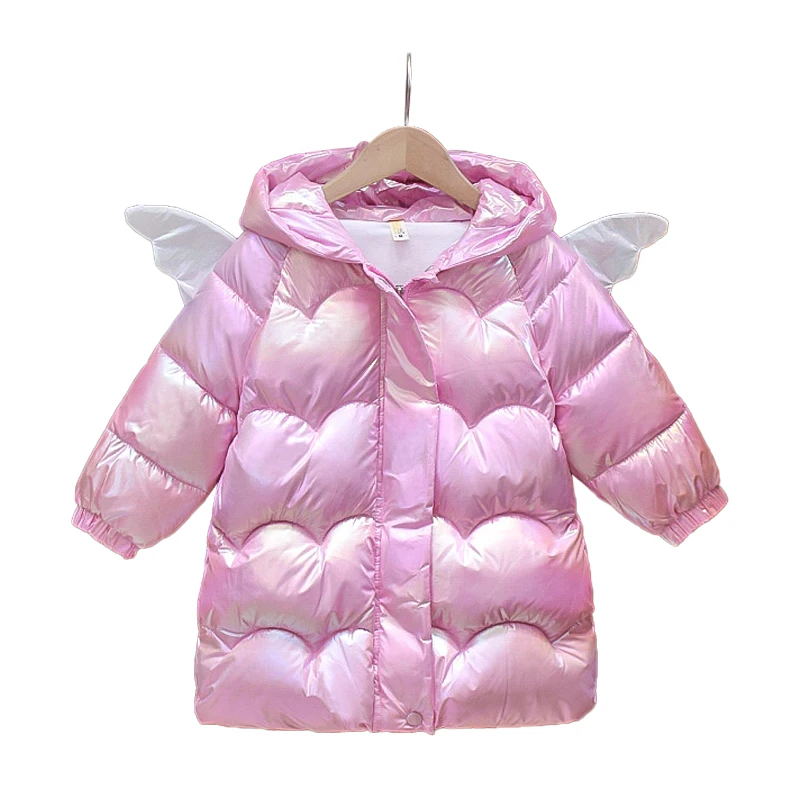 

Baby Girl Jacket Winter Warm Down Jacket Cotton Jacket Wings Cotton Jacket Hooded Jacket Colorful Cotton Jacket Girls' Jacket