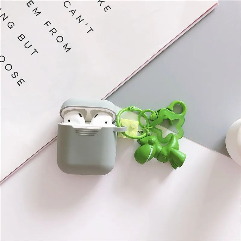 Милый силиконовый наушник чехол для AirPods История игрушек мультфильма брелок защитный противоударный чехол для Apple AirPods 2 аксессуары
