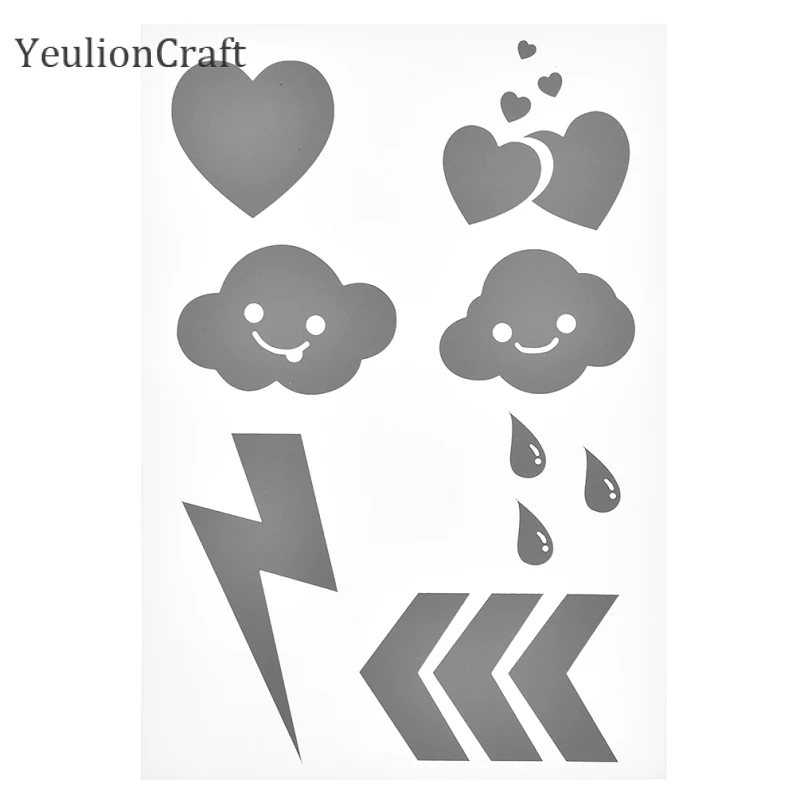 Chzimade A5 облако сердце Лазерная светоотражающая лента наклейка для одежды