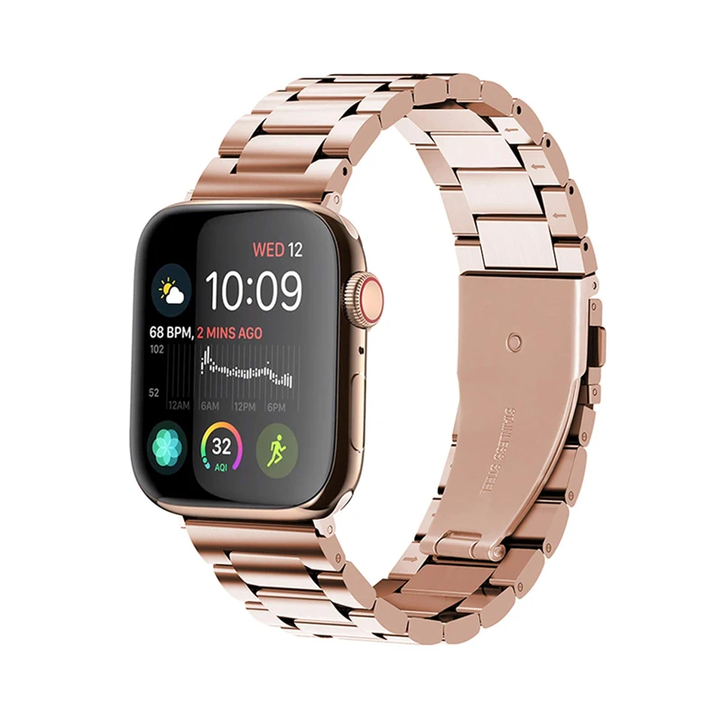 Ремешок из нержавеющей стали для apple watch ремешок 44 мм 40 мм apple watch, ремешок 42 мм, 38 мм, версия наручных часов Iwatch серии 5/4/3/2/1 металлический браслет wristbelt