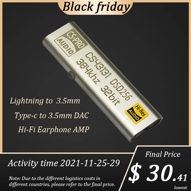 ЦАП усилитель для наушников CS43131 DSD256 декодирование USB внешняя звуковая карта 32