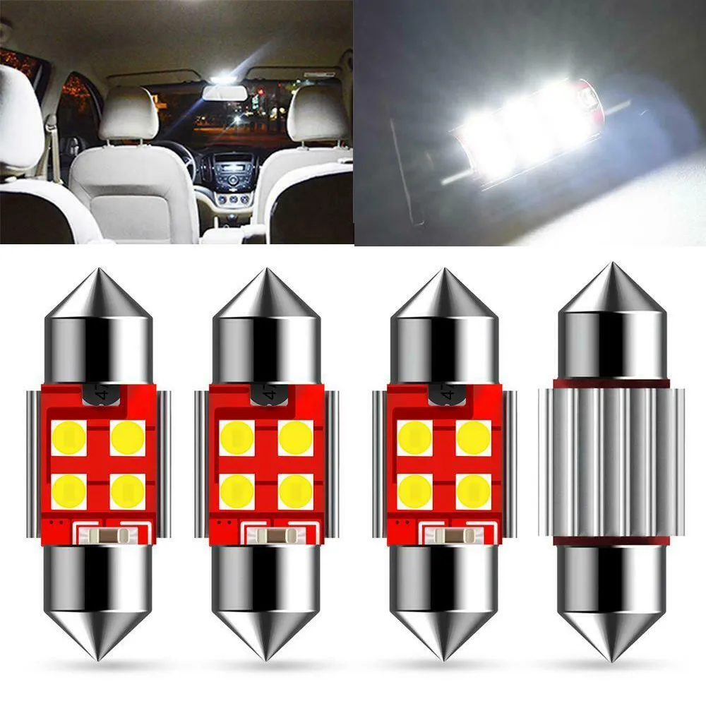 

4pcs Car Interior Map Lights 31mm LED Dome Reading Bulbs In The Car For Toyota Camry Corolla NC Instrument Lamp