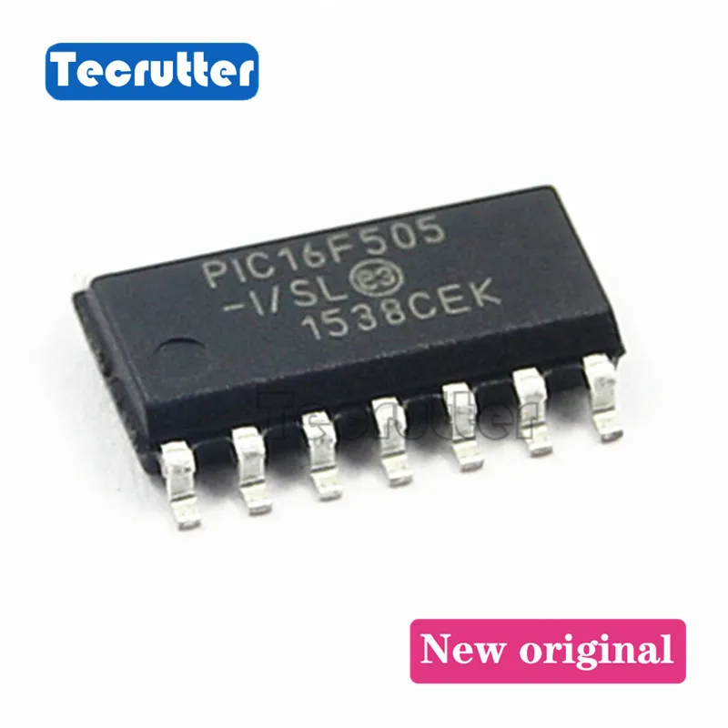 10 шт PIC16F505 I/SL MCU 8BIT 1.5KB FLASH SOIC14 PIC16F505|Запасные части| |