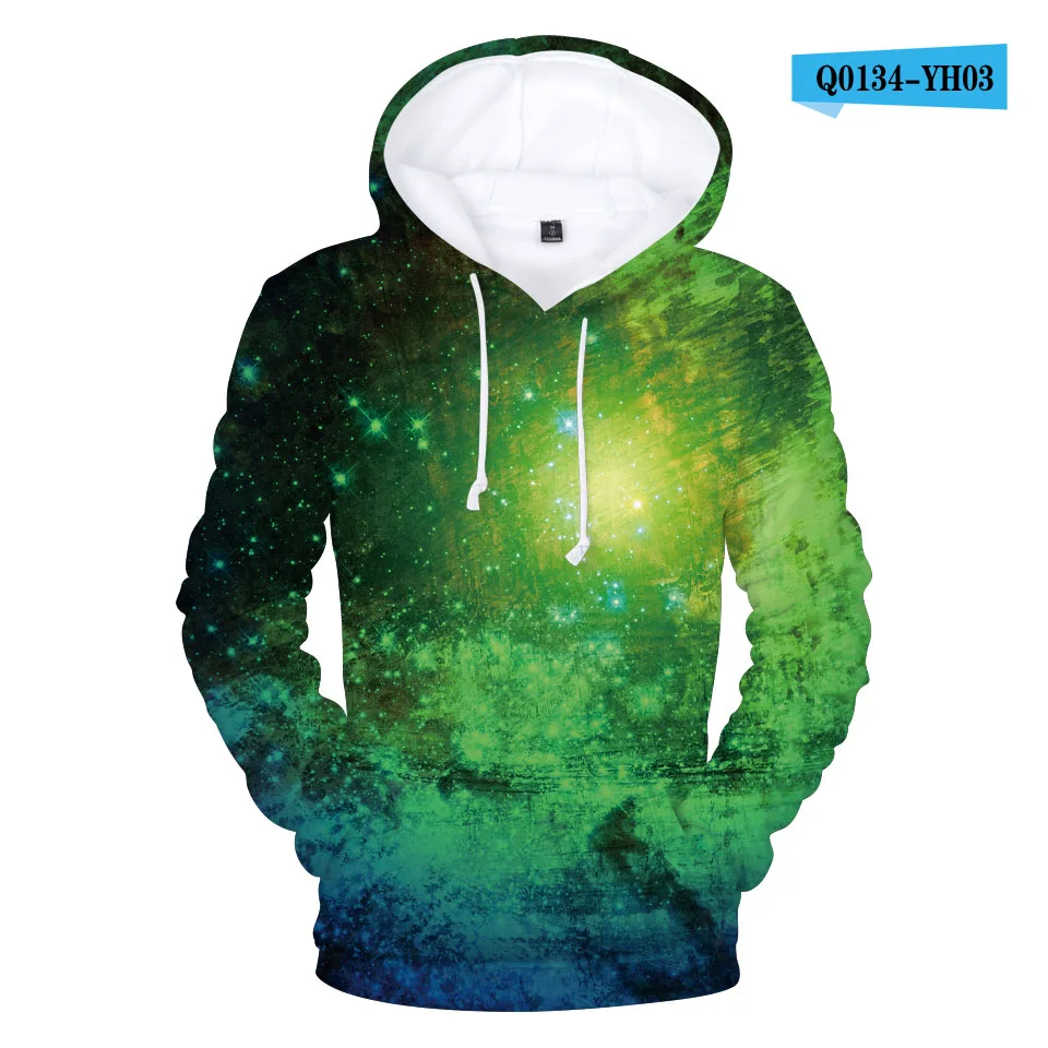 

Space Galaxy Yellow And Blue Hoodies 3D Print Fire autumn Men/Women Sweatshirt Hoody outwear Autumn Handsome Hooded Pullovers
