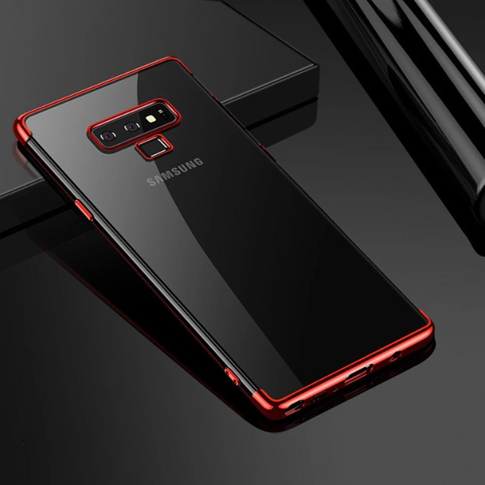 Роскошный прозрачный чехол с покрытием для телефона Samsung J4 J6 Plus S6 S7 S10 S9 J7 мягкий