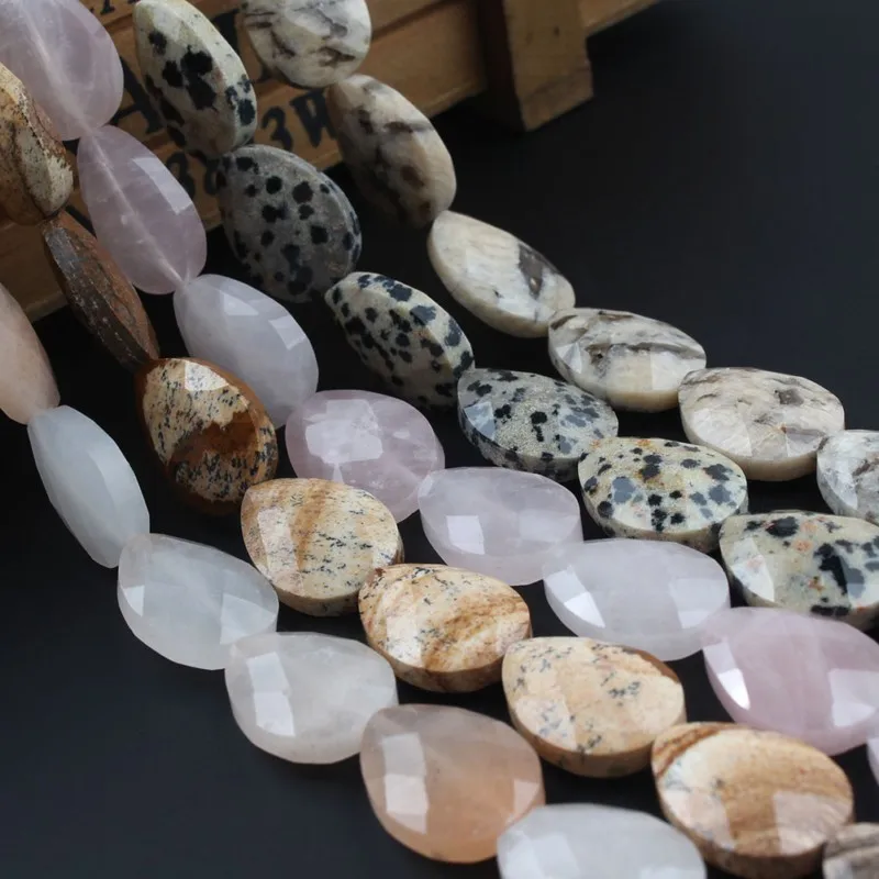 13X18 мм натуральный драгоценный камень нефрита кристалл бусины воды в форме