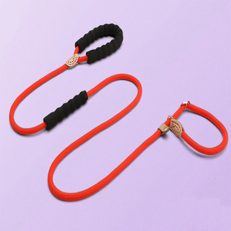 

Dog Leash Slip Rope Lead Leash Strong Heavy Duty Braided Rope No Pull Training Lead Leashes for Small Medium Large Dogs