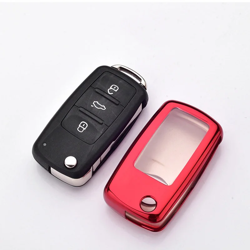 TPU Key case for car VW Golf Bora Jetta POLO GOLF Passat Skoda octevia A5 Fabia seat Leon accessorie interior new | Автомобили и