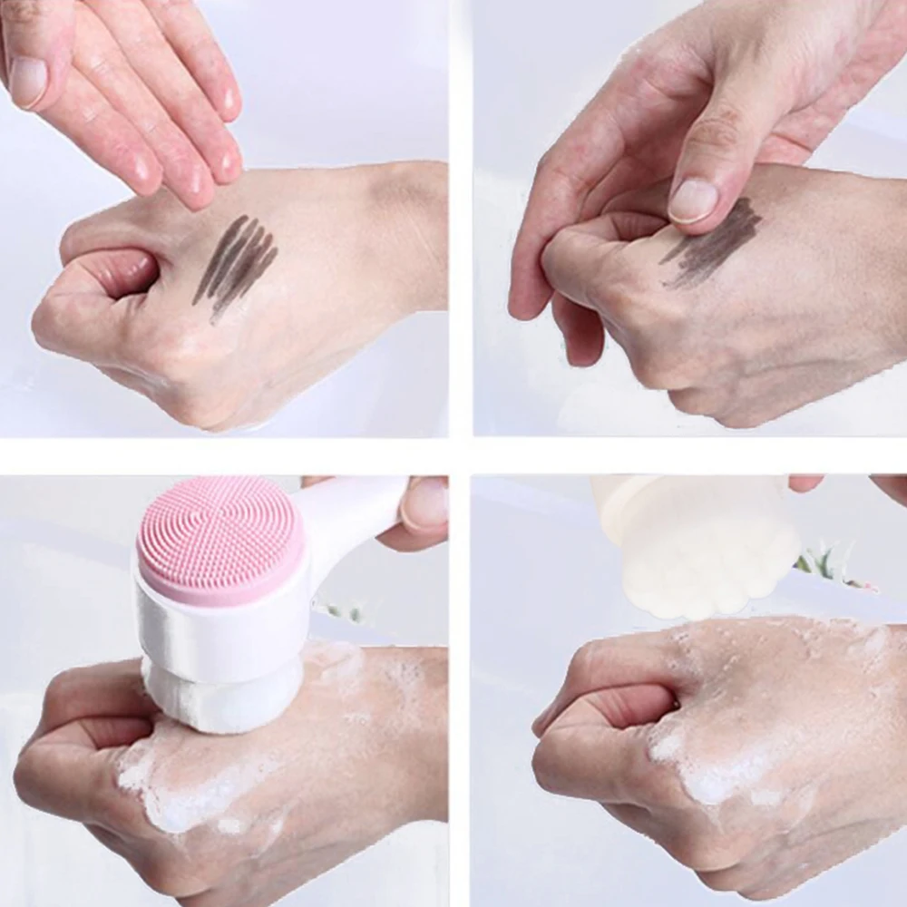 

Facial Cleansing Brush Silicone Deep Cleaning Pore Cleaner Face Massage Skin Care Waterproof Washing Face Brush