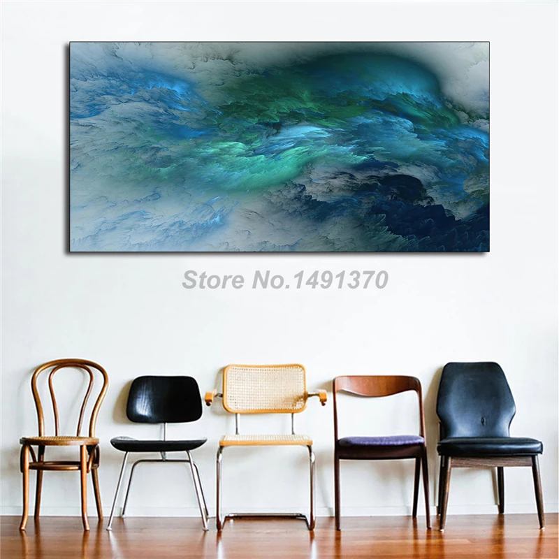 

Синее облако, ландшафт, абстрактный скандинавский стиль, настенное искусство, холст, декоративная картина для гостиной, домашний декор