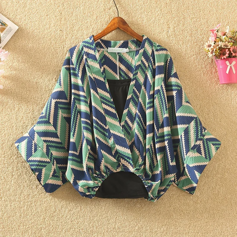 

Womens Tops And Blouses Chiffon Super Sweet Loose Batwing Sleeve Shirt Two Piece Set 2021 Blusas Mujer Woman Blouse Fashion Top