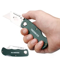 stainless steel folding utility knife woodworking outdoor camping multifunctional high carbon steel wallpaper cutting w5 blades
