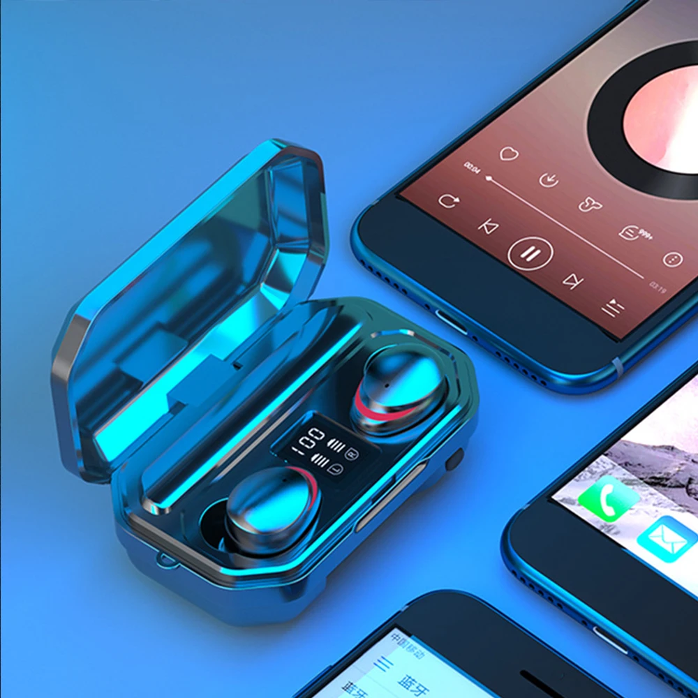 Наушники со светодиодным дисплеем и зарядным устройством|Наушники гарнитуры| |