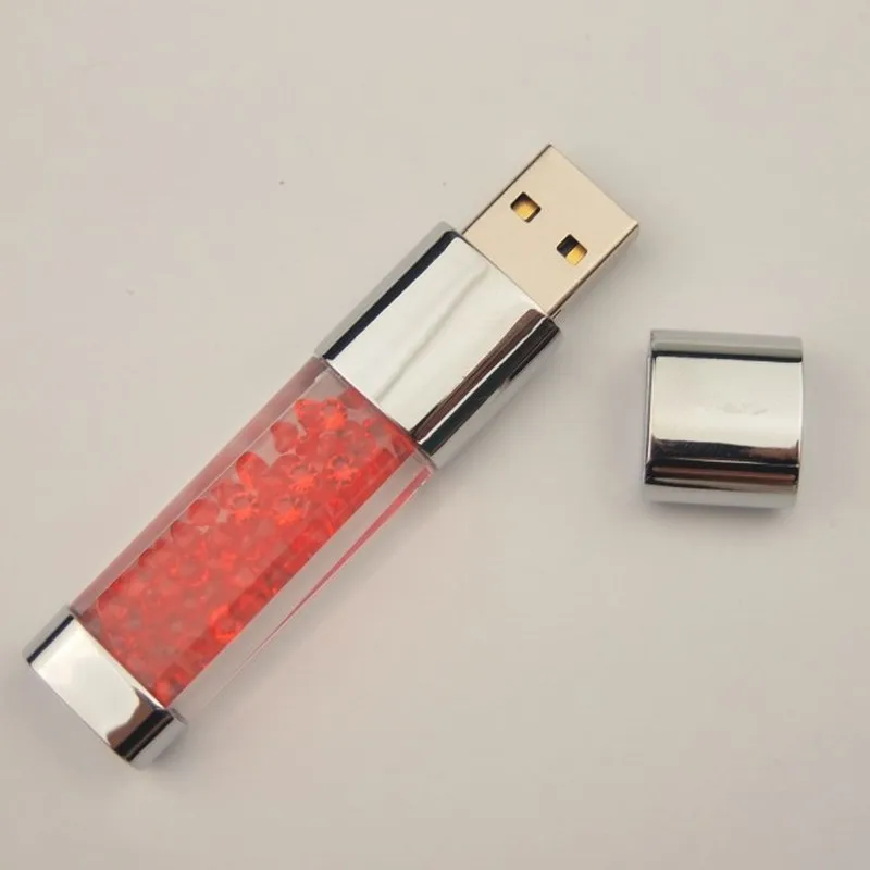 Usb флеш накопитель с кристаллами и бриллиантами 2 0 дюйма 64 ГБ 32 16 8 Гб|USB