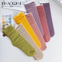 chaozhu thin loose socks 31 solid colors second generation upgrade quality women classic summer spring canvas shoes footwear sox
