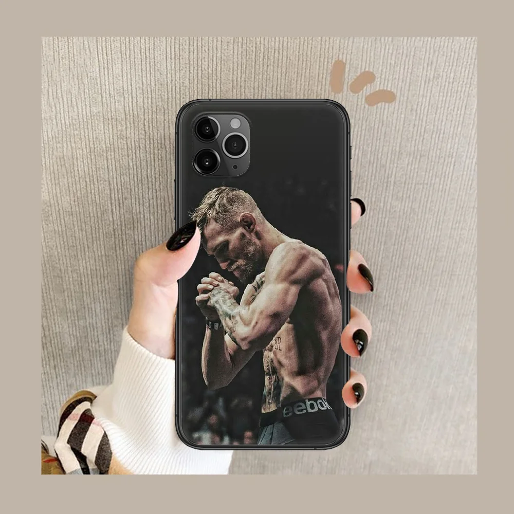 

Conor McGregor Fighting Phone Case Cover Hull For iphone 5 5s se 2020 6 6s 7 8 12 mini plus X XS XR 11 PRO MAX black Back Pretty