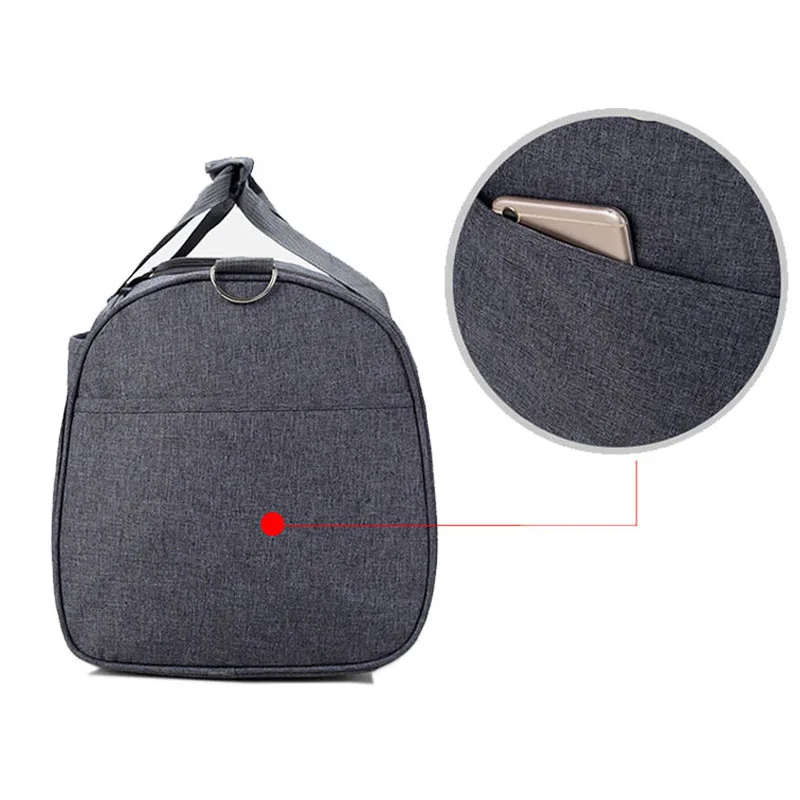 Дорожная сумка портативная модная мужская однотонная большого размера