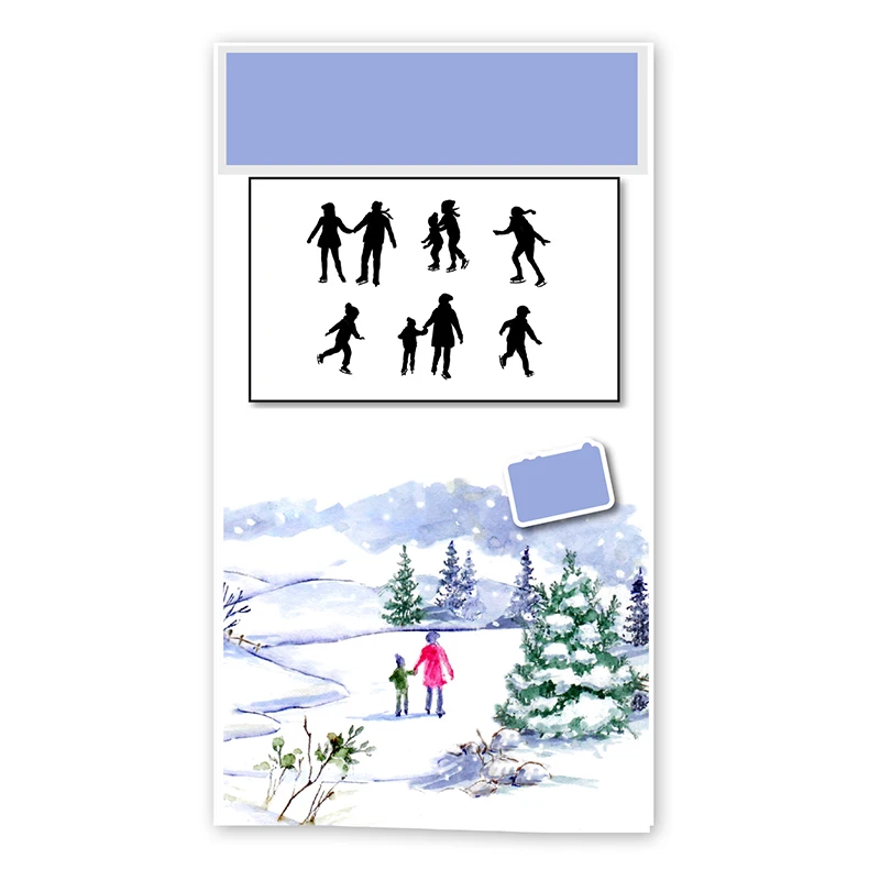 Новинка 2021 рождественские прозрачные штампы для самостоятельного изготовления