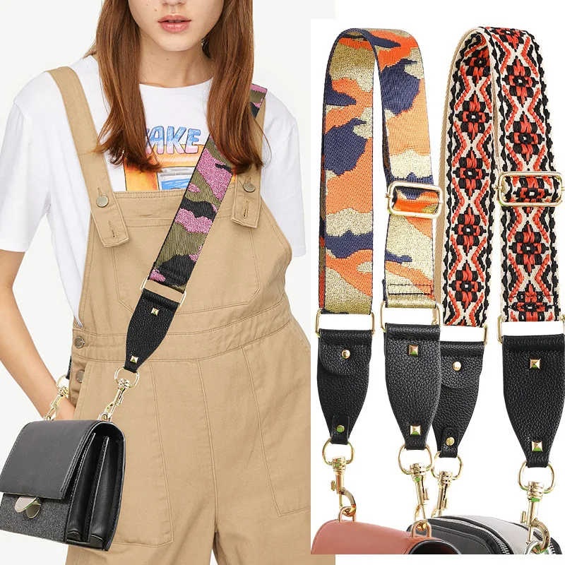 Нейлоновая цветная женская сумка на ремне камуфляжный ремень для сумки через