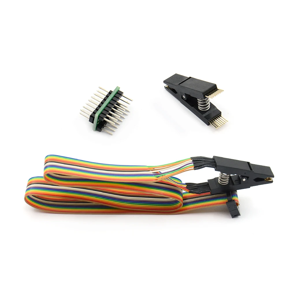 Микросхема для SOIC8 SOIC16 SOP8 тестовый зажим с кабелем SPI программатор BIOS