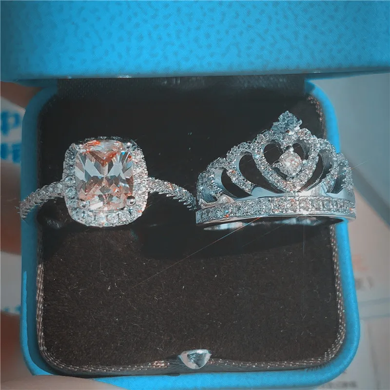 

Женское Обручальное Кольцо choucong, обручальное кольцо из стерлингового серебра 925 пробы с цирконием 5А, ювелирные изделия на палец