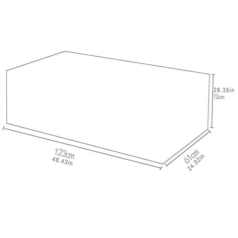 

Outdoor Garden Dustproof Cover Furniture Cover Waterproof Rectangular Cover Oxford Cloth UV-stabilized Coating