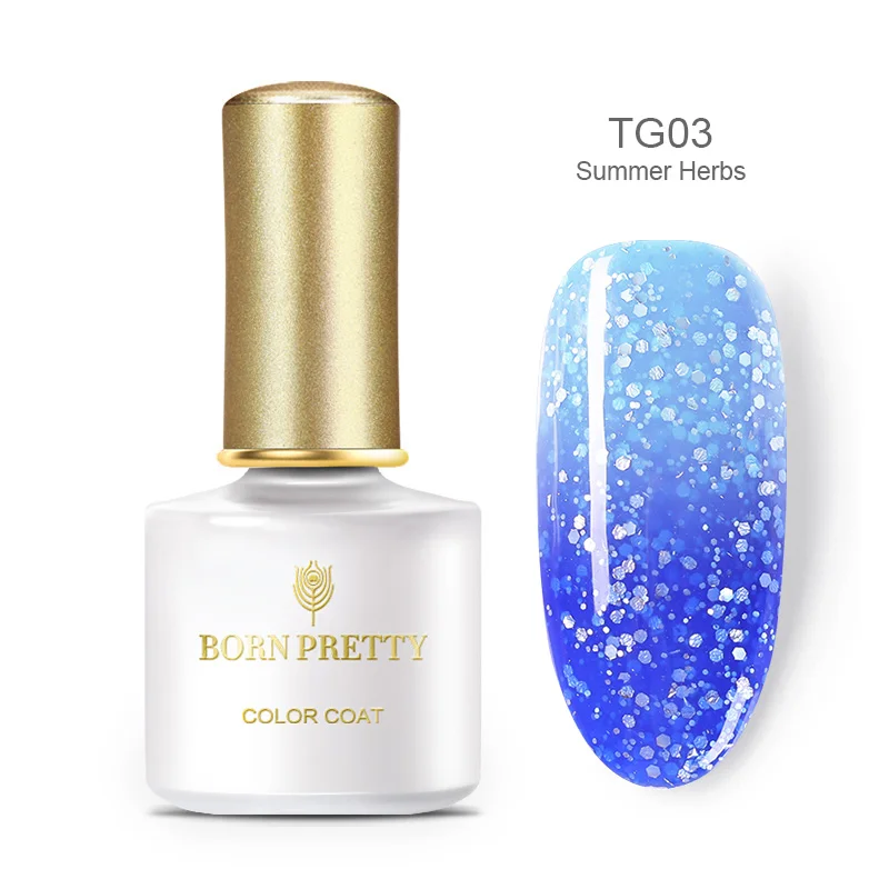 BP-TG03 BORN PRETTY термический гель лак для ногтей Температура Изменение цвета УФ гель Отмачивание гель лак для ногтей 6 мл 40 цветов нужно УФ лампа лечение - Цвет: BP-TG03