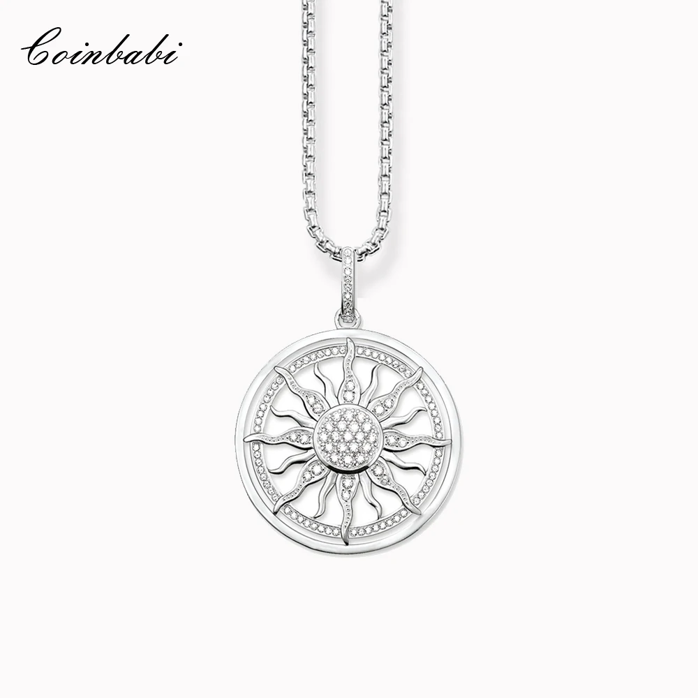 

Цепочка с подвеской в виде яркого солнца из серебра 925 пробы, 2021