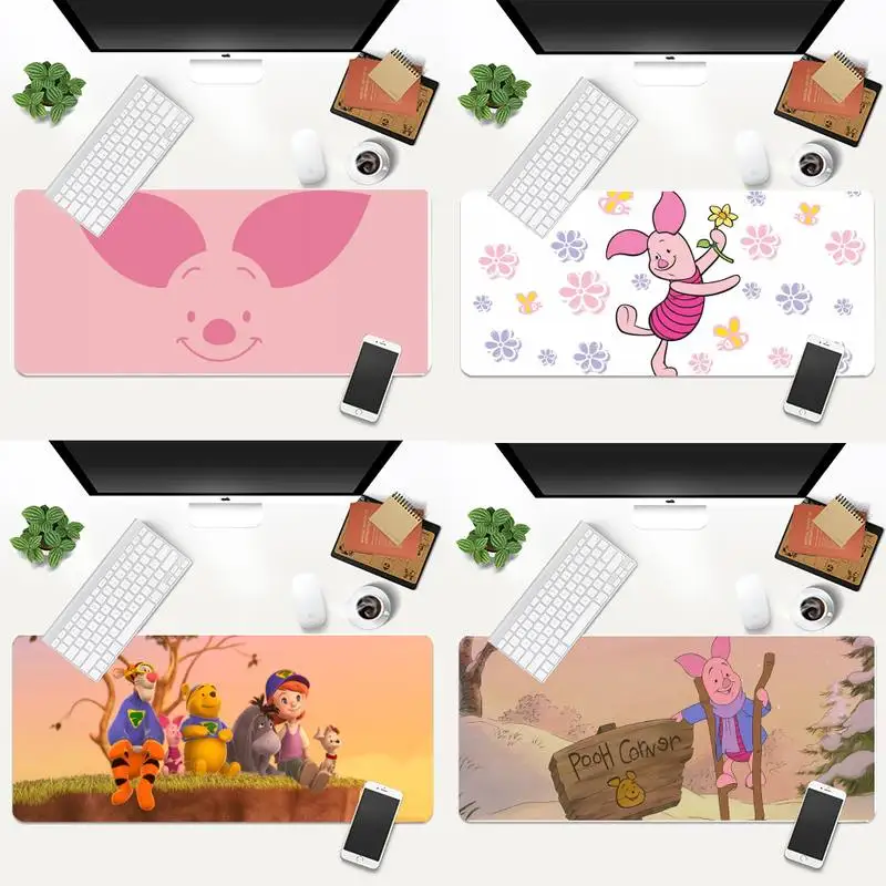 

Disney Piglet Comfort Mouse Mat Gaming Mousepad Animation XL Large Gamer Keyboard PC Desk Mat Takuo Tablet Mousepads