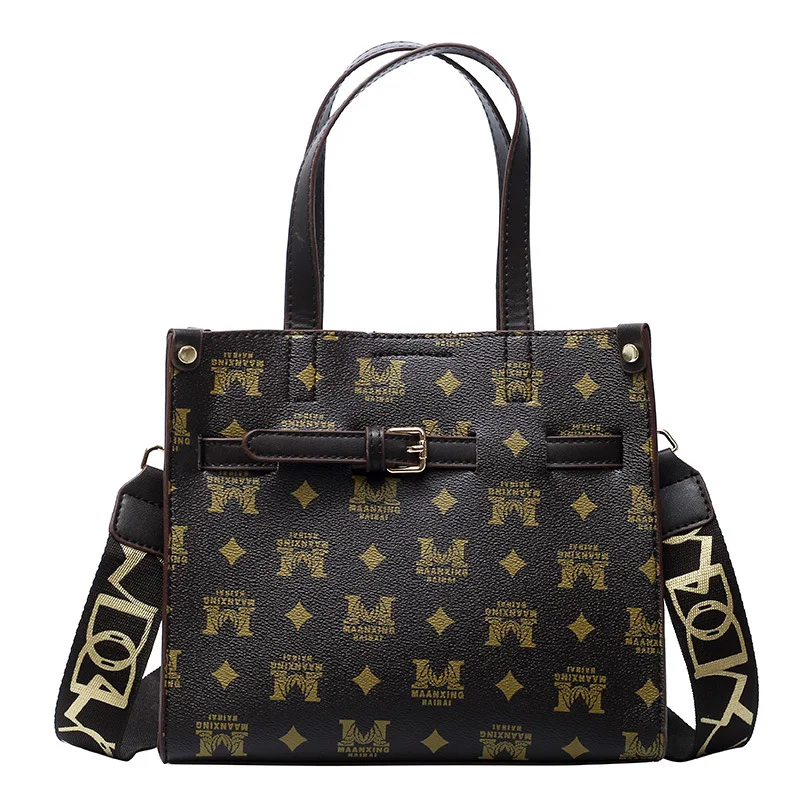 

2021 new ladies luxury handbag temperament goddess broadband shoulder messenger retro handbag leather bag women bag