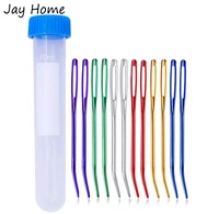 16pcs yarn needle tapestry needle bent needles for crochet large eye embroidery needles with storage box for knitting crochet