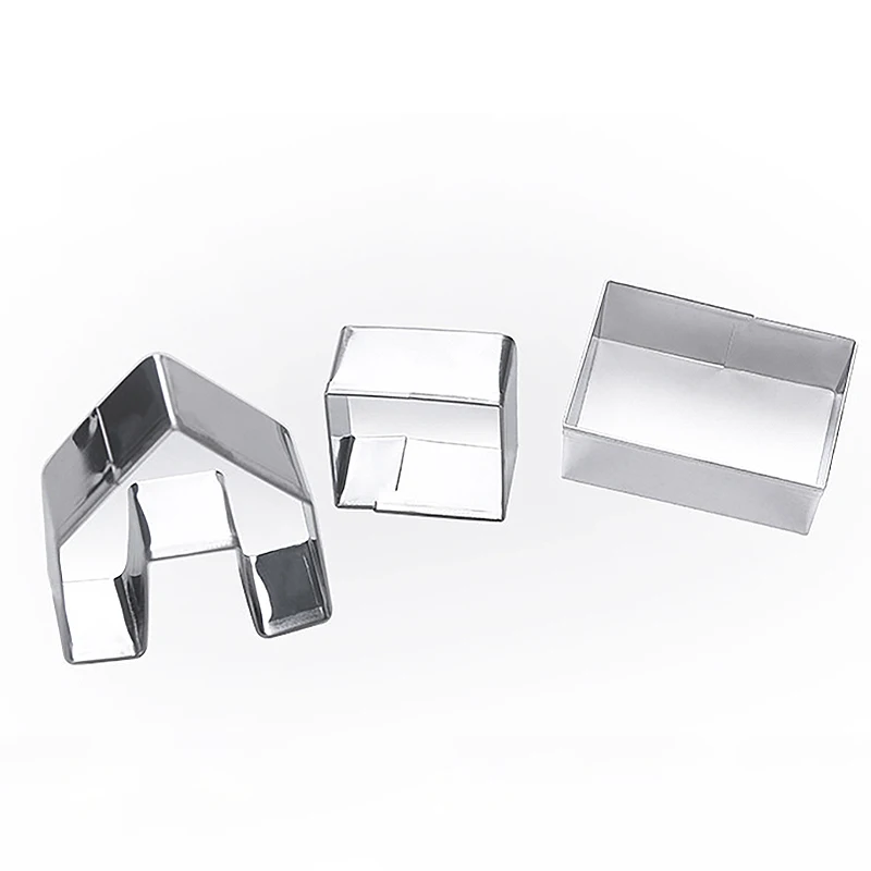 

3PC/Set Non-Stick Room Shape Cake Pan Stainless Steel DIY Cake Mold Baking Cheese Bread Tray Kitchen Baking Tools