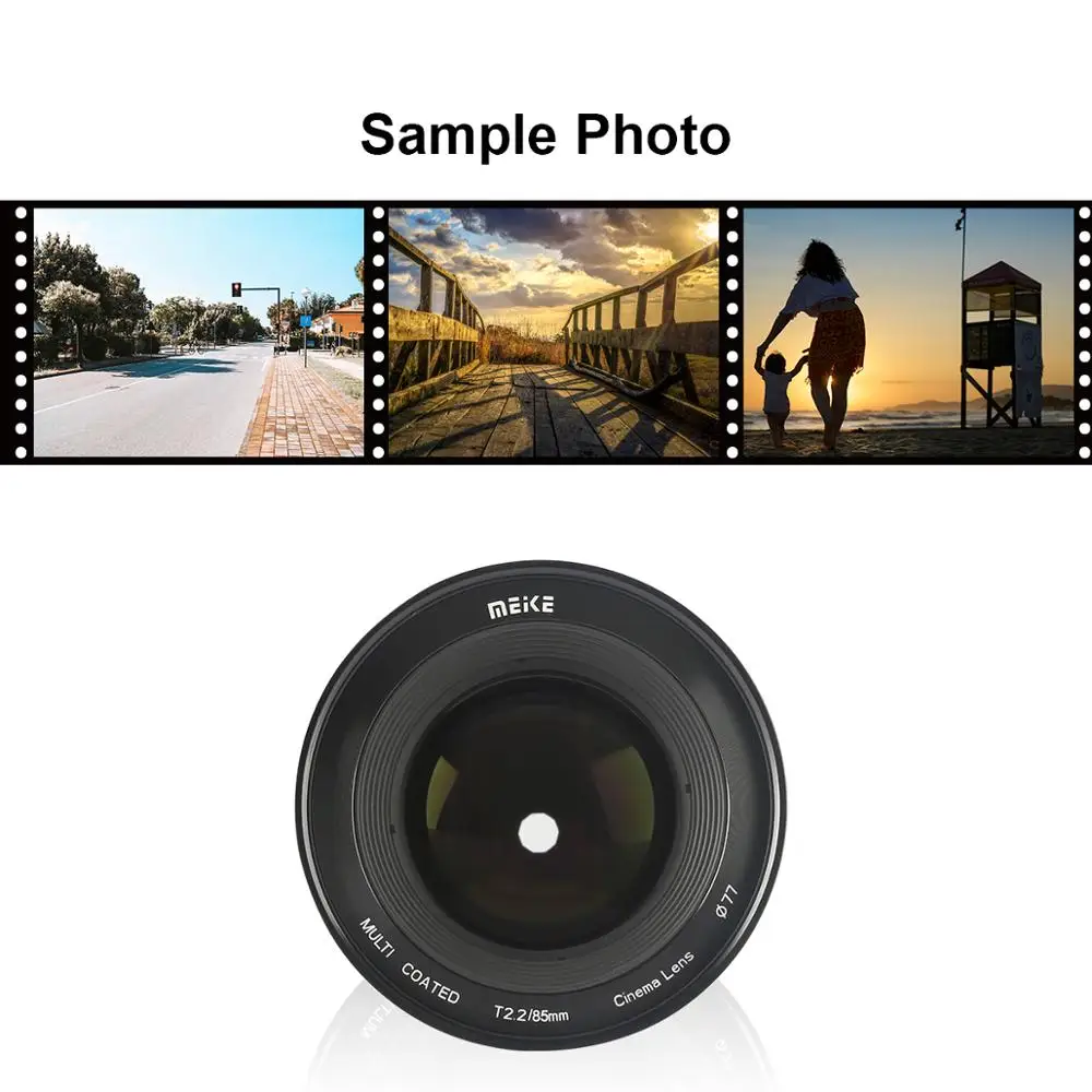 Meike 85 мм T2.2 Большая диафрагма ручной фокус Prime 4K Cine Lens для Olympus Panasonic M43/для X-Mount/для